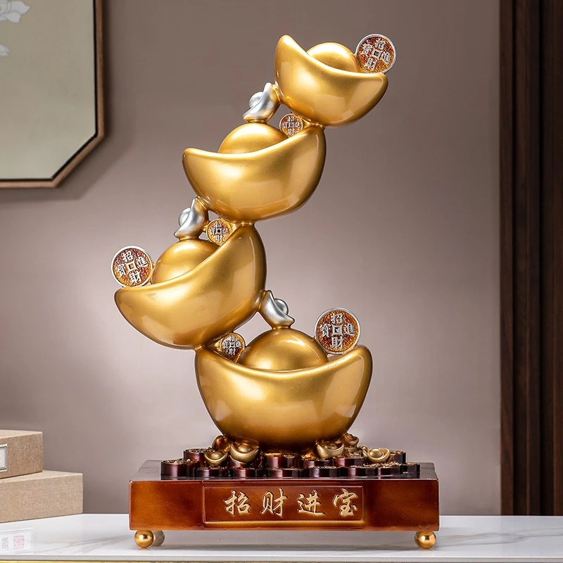 Money rolling gold ingot ornament high-end new Chinese office front desk wine cabinet decoration housewarming opening gift
Money rolling gold ingot ornament high-end new Chinese office front desk wine cabinet decoration housewarming opening gift