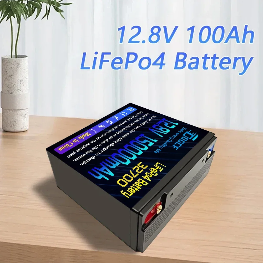32700 LiFePO4 Battery 12V 100Ah Built-in 100A BMS Rechargeable Lithium Iron Phosphate Solar Power System RV House Trolling Motor
32700 LiFePO4 Battery 12V 100Ah Built-in 100A BMS Rechargeable Lithium Iron Phosphate Solar Power System RV House Trolling Motor