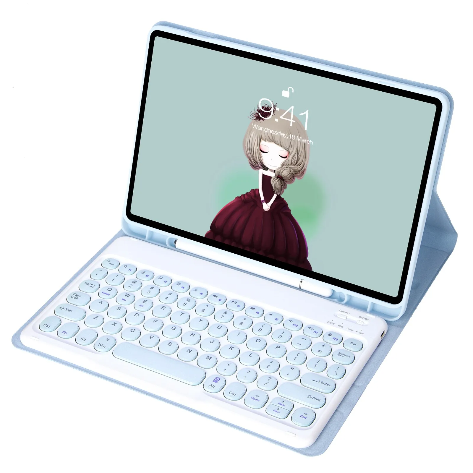 For iPad Air (2020) / (2022) Ultra Thin Bluetooth Keyboard Protective Case Shockproof Leather Cover with Pen Slot / Stand
For iPad Air (2020) / (2022) Ultra Thin Bluetooth Keyboard Protective Case Shockproof Leather Cover with Pen Slot / Stand