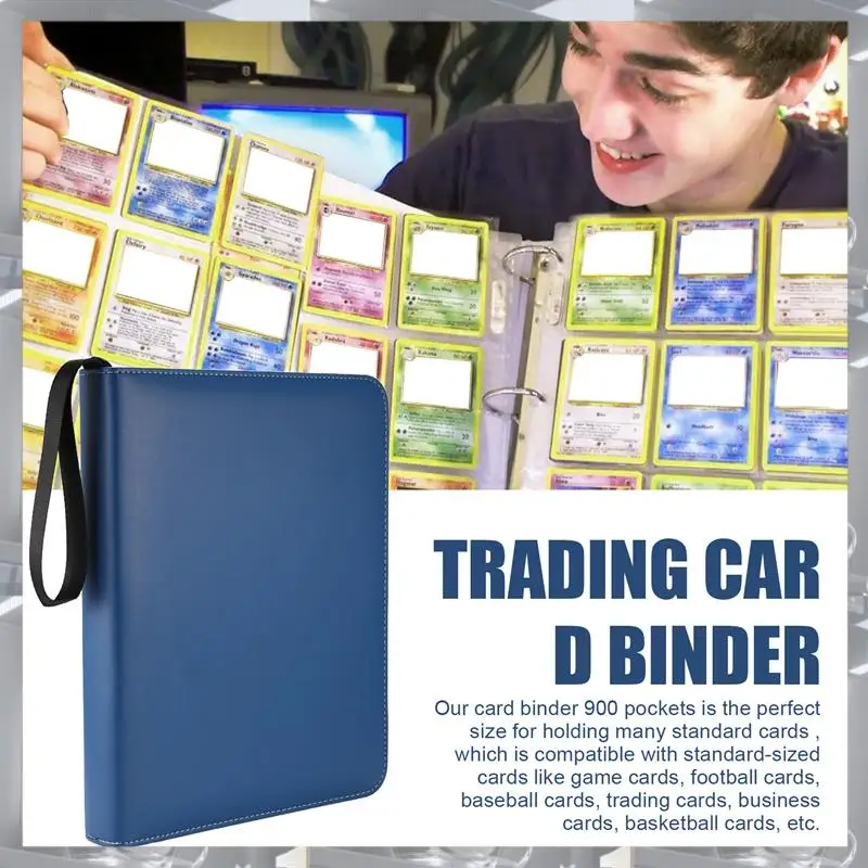 Hot Selling-Trading Card Binder 9 Pocket, Card Binder With Zipper, Card Case For Game/Football/Baseball Card,Trading Card Binder
Hot Selling-Trading Card Binder 9 Pocket, Card Binder With Zipper, Card Case For Game/Football/Baseball Card,Trading Card Binder