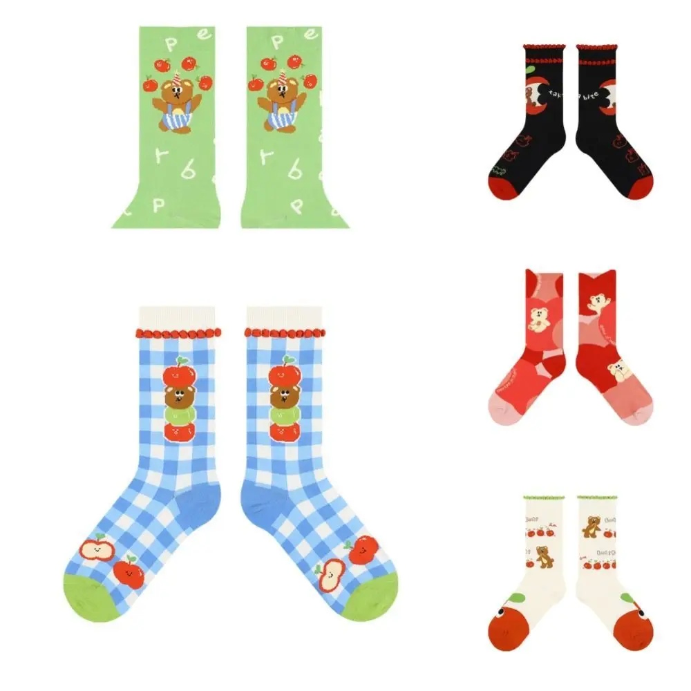 Korean Style Cartoon Socks Creative Harajuku Middle Tube Socks Cotton Short Socks Bear Socks Streetwear
Korean Style Cartoon Socks Creative Harajuku Middle Tube Socks Cotton Short Socks Bear Socks Streetwear