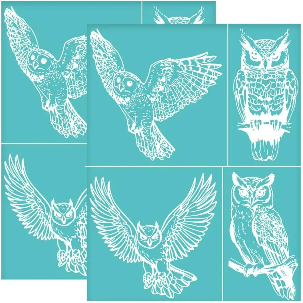 Self-Adhesive Silk Screen Printing Stencil for Painting on Wood DIY Decoration T-Shirt Fabric Owl 220x280mm
Self-Adhesive Silk Screen Printing Stencil for Painting on Wood DIY Decoration T-Shirt Fabric Owl 220x280mm