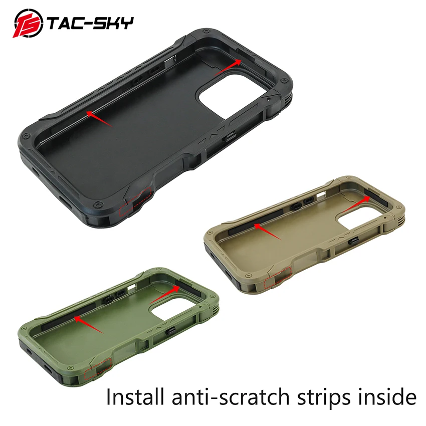 TS TAC-SKY Tactical Phone Mount Case Compatible with iPhone 16 Pro, Designed for MOLLE Tactical Vests
TS TAC-SKY Tactical Phone Mount Case Compatible with iPhone 16 Pro, Designed for MOLLE Tactical Vests