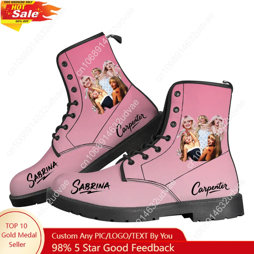 Sabrina Carpenter Boots Mens Womens Teenager Leather Shoes Pop Singer Casual Boot Outdoor High Quality Couple Customize Shoe
Sabrina Carpenter Boots Mens Womens Teenager Leather Shoes Pop Singer Casual Boot Outdoor High Quality Couple Customize Shoe