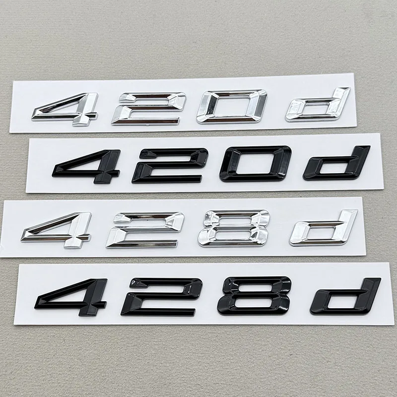 3D ABS Car Letters Logo 420d 428d Emblem Sticker Rear Trunk Badge for F32 F36 Auto Tail Marking Accessories
3D ABS Car Letters Logo 420d 428d Emblem Sticker Rear Trunk Badge for F32 F36 Auto Tail Marking Accessories