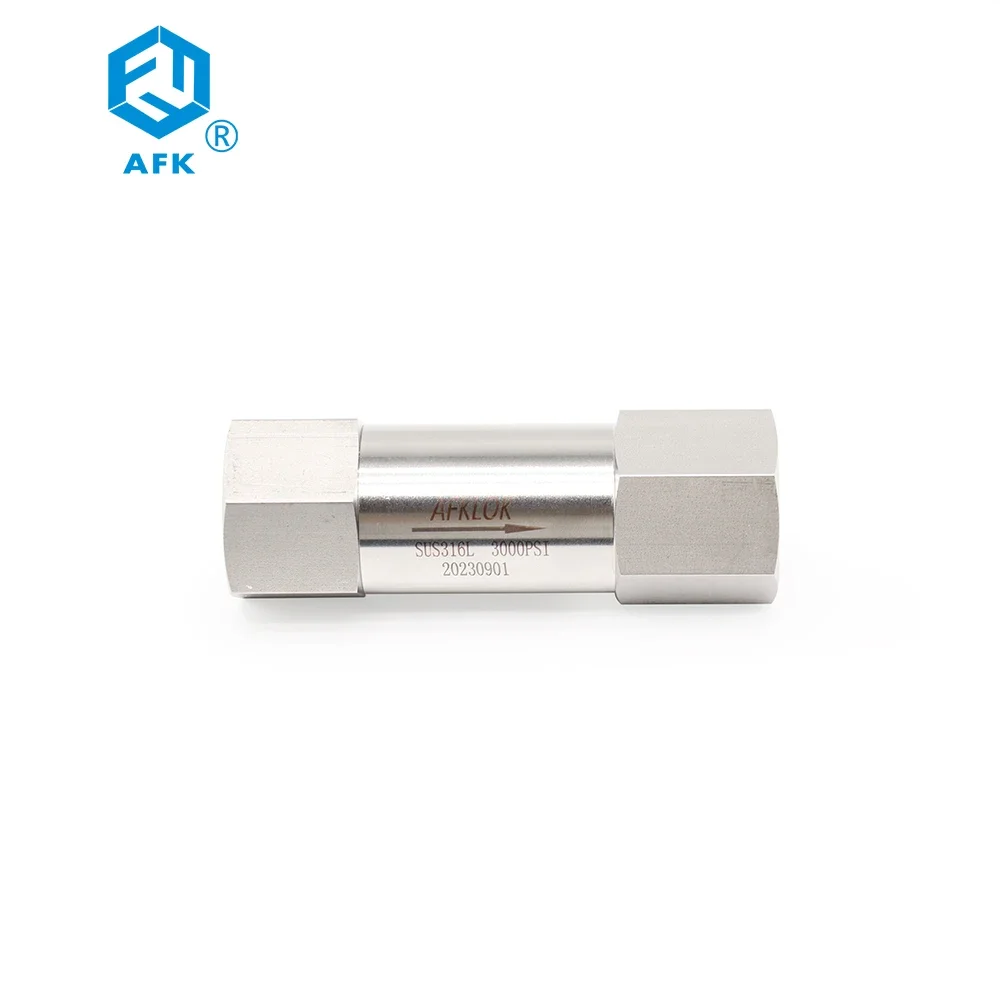 3000PSI High Pressure Non Return Check Valve Stainless Steel 316 NPT Female 1/8" 1/4" 1/2" 3/4" For Gas And Liquid
3000PSI High Pressure Non Return Check Valve Stainless Steel 316 NPT Female 1/8" 1/4" 1/2" 3/4" For Gas And Liquid