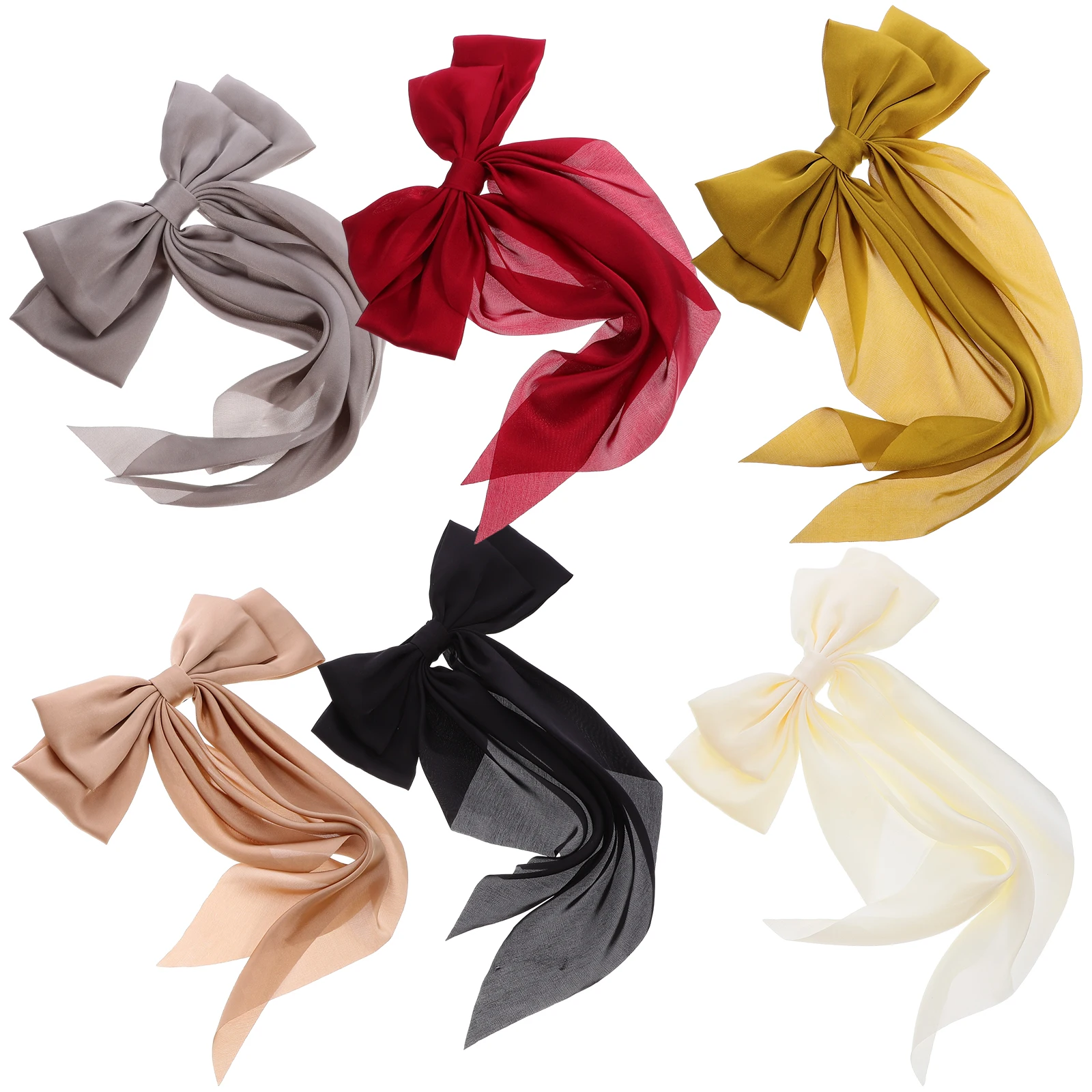 6Pcs Cloth Iron Ribbon Bows Hair Clips Secure Hold Comfortable Placement For Girls Women Party Wear
6Pcs Cloth Iron Ribbon Bows Hair Clips Secure Hold Comfortable Placement For Girls Women Party Wear