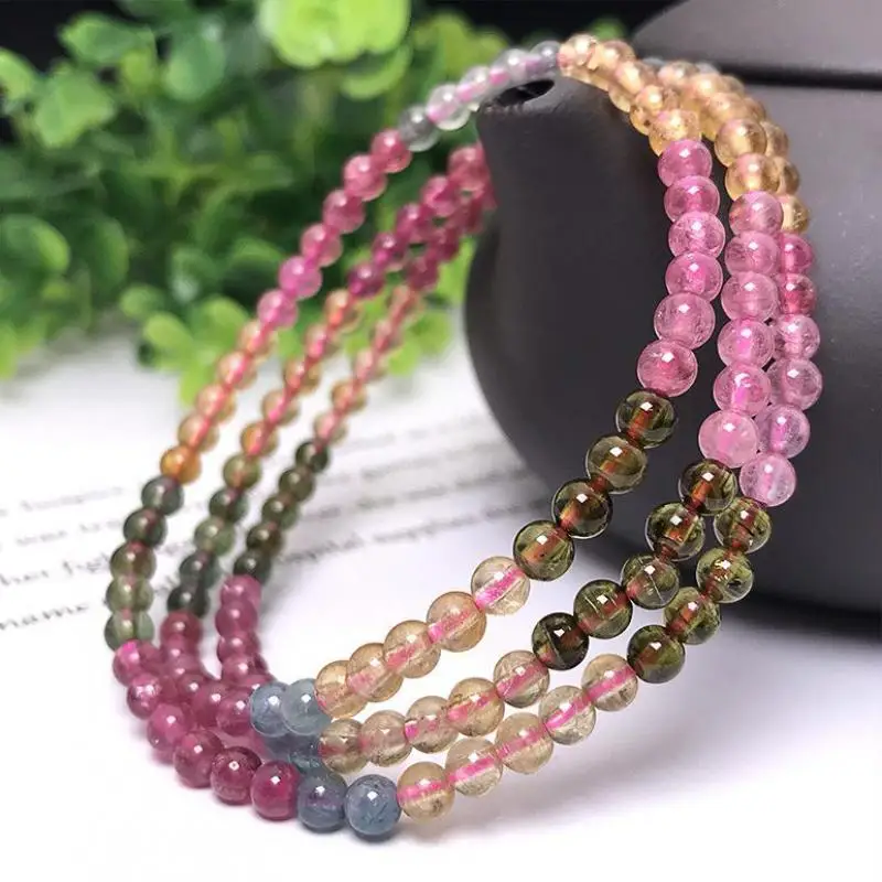Natural Tourmaline Bracelet Multilayer Bangles Women Healing Gemstone Fine Jewelry Genuine Colorful Rainbow Tourmaline Bracelets
Natural Tourmaline Bracelet Multilayer Bangles Women Healing Gemstone Fine Jewelry Genuine Colorful Rainbow Tourmaline Bracelets
