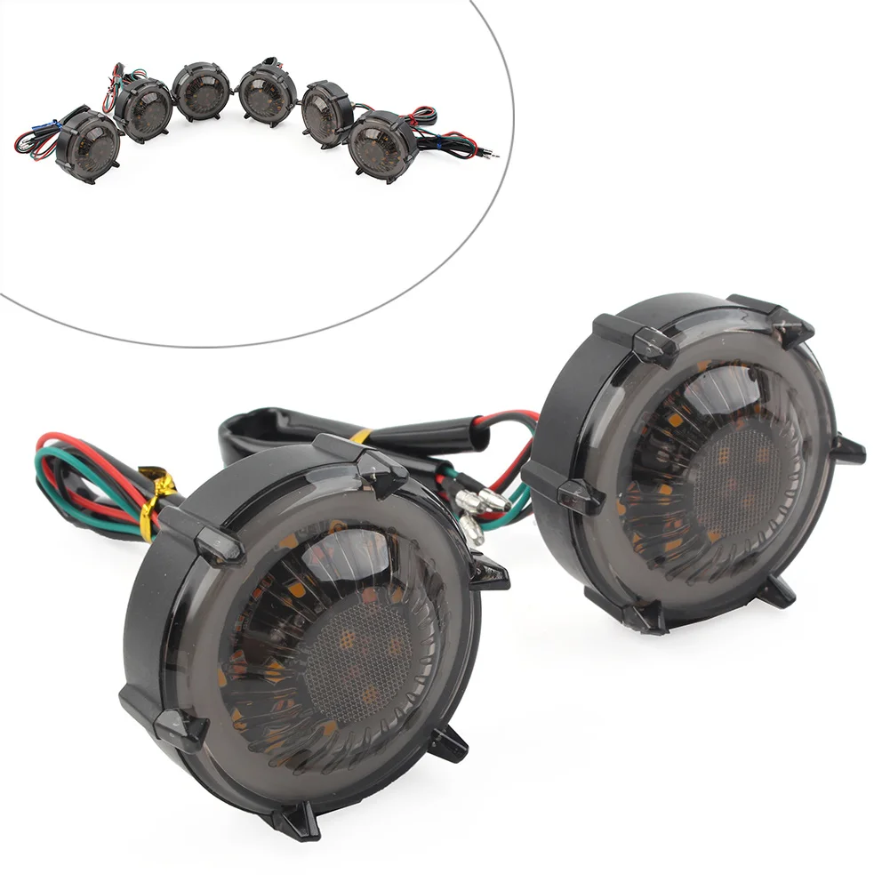 1 Pair DRL LED Flashers Motorcycle Turn Signal Warning Lights Rotating Flowing Universal
1 Pair DRL LED Flashers Motorcycle Turn Signal Warning Lights Rotating Flowing Universal