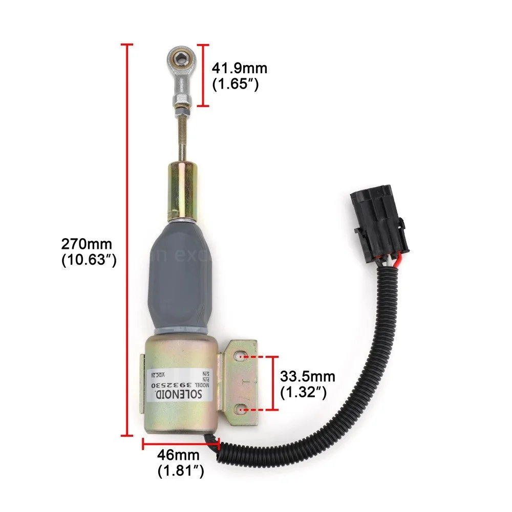3932529 Fuel Shut Off Solenoid 3930658 SA-4756-12 J932529 For Engine 4BT 5.9L 6BT 5.9L Hyundai R130 R170 Case IH 12VDC Excavator
3932529 Fuel Shut Off Solenoid 3930658 SA-4756-12 J932529 For Engine 4BT 5.9L 6BT 5.9L Hyundai R130 R170 Case IH 12VDC Excavator