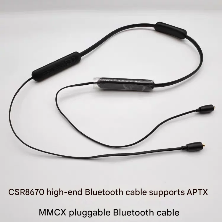 Кабель для наушников с Bluetooth и разъемом MMCX, чип Qualcomm CSR8670, поддержка декодирования aptX Lossless HD
Кабель для наушников с Bluetooth и разъемом MMCX, чип Qualcomm CSR8670, поддержка декодирования aptX Lossless HD