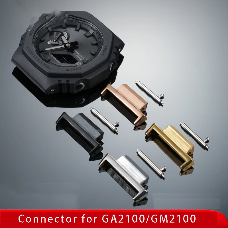 Connector for Casio GA2100/GM2100 Farmhouse Oak Modified Rubber Stainless Steel watch Strap Connector Adapter Watch Accessories
Connector for Casio GA2100/GM2100 Farmhouse Oak Modified Rubber Stainless Steel watch Strap Connector Adapter Watch Accessories