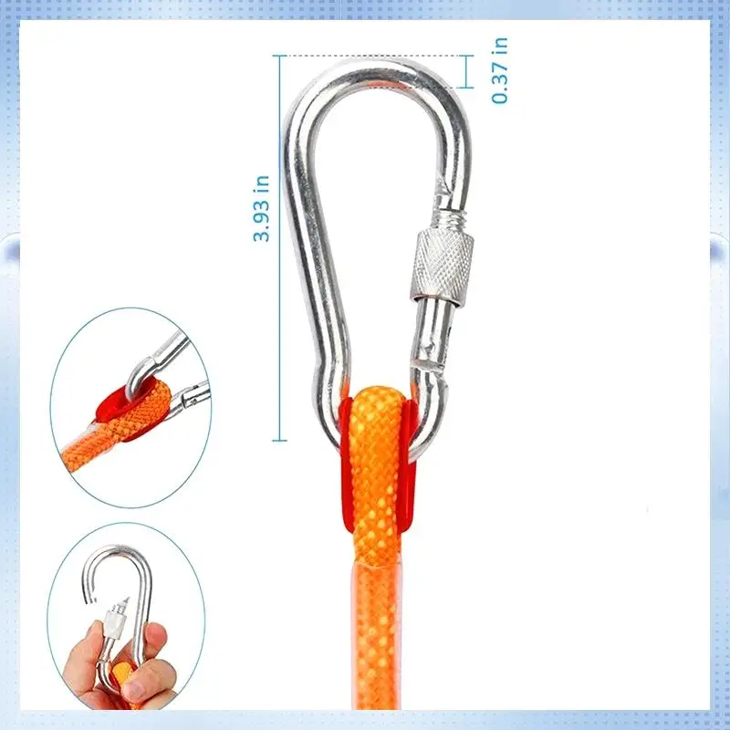 ABHQ-10M Rock Climbing Rope Diameter 12 Mm Heavy Duty Tree Climbing Rope Fire Escape Safety Rope With 2 Carabiners For Rappellin
ABHQ-10M Rock Climbing Rope Diameter 12 Mm Heavy Duty Tree Climbing Rope Fire Escape Safety Rope With 2 Carabiners For Rappellin