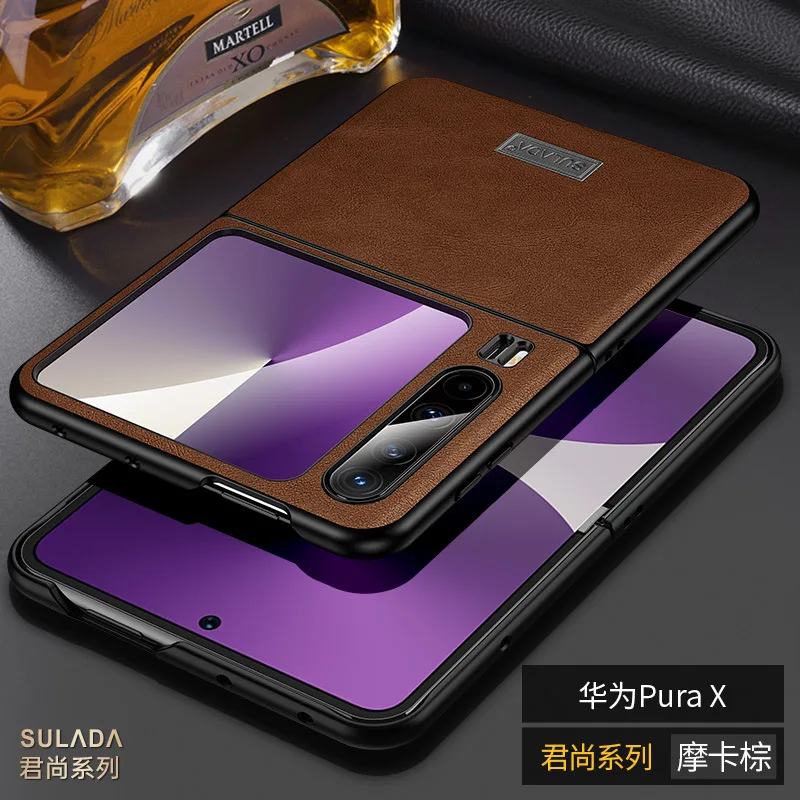 SULADA Junshang для Huawei Pura X, чехол из искусственной воловьей кожи, деловой защитный чехол с защитой от падения для Huawei Pura X 
SULADA Junshang для Huawei Pura X, чехол из искусственной воловьей кожи, деловой защитный чехол с защитой от падения для Huawei Pura X