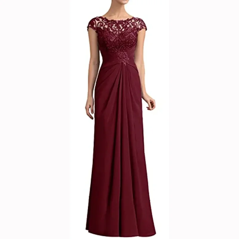 Classic O-neck Lace Formal Evening Dress Women Luxury Hook Flower Wedding Party Guest Dresses Slimj Waist Homecoming Gown
Classic O-neck Lace Formal Evening Dress Women Luxury Hook Flower Wedding Party Guest Dresses Slimj Waist Homecoming Gown