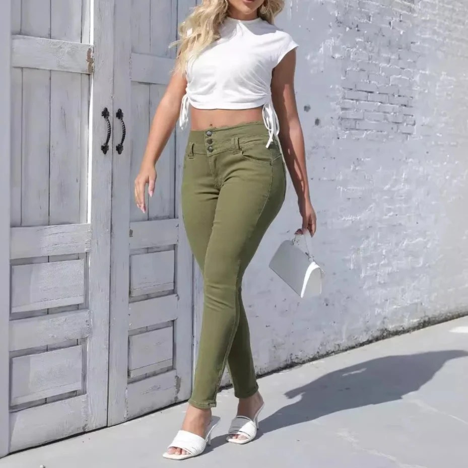 Denim Pencil Pants Women Mom Jeans Y2k Stretch High Waist Washed Buttons Vintage Skinny Ankle Length Trousers 2025 Streetwear
Denim Pencil Pants Women Mom Jeans Y2k Stretch High Waist Washed Buttons Vintage Skinny Ankle Length Trousers 2025 Streetwear