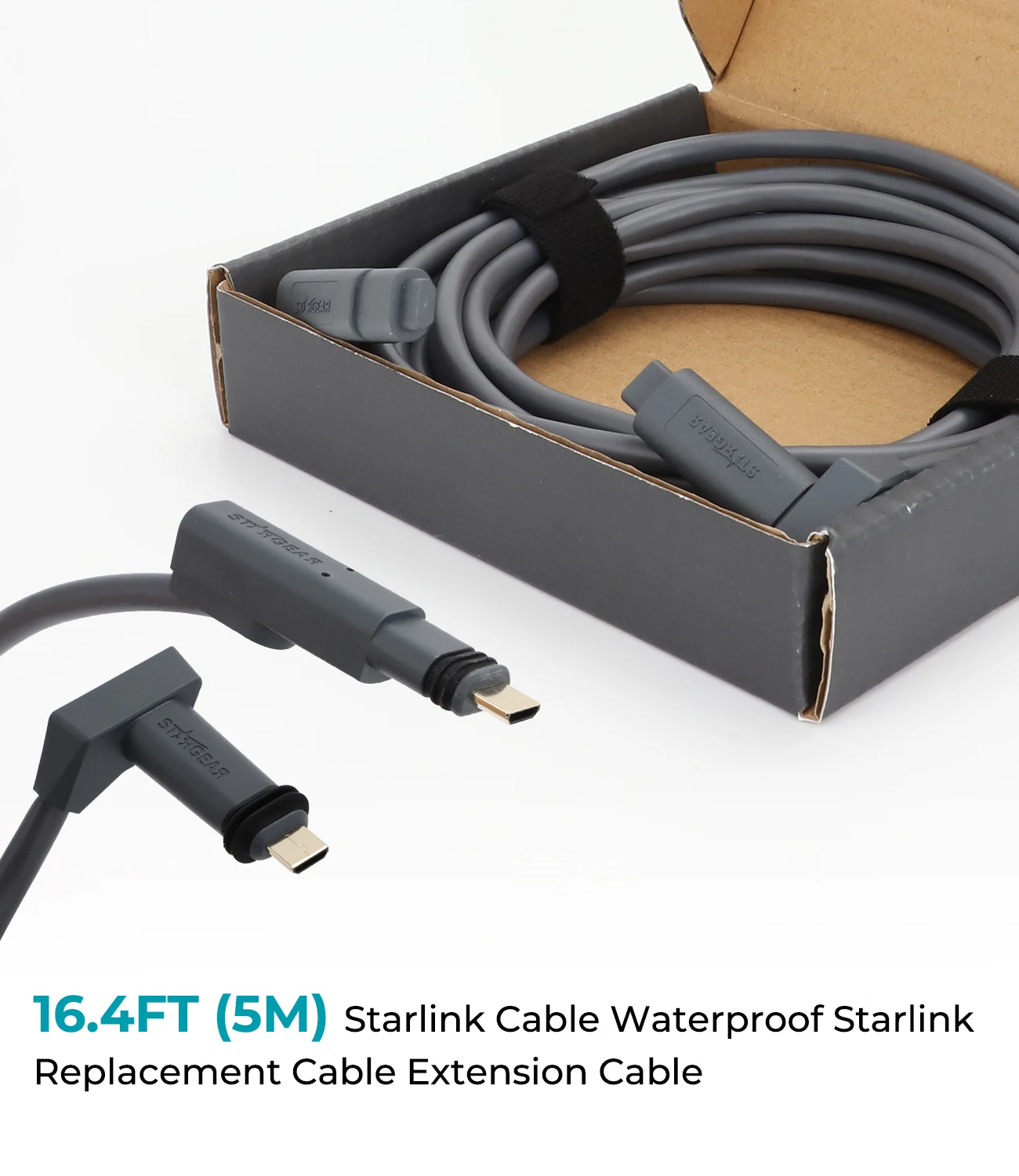 16.4/32.8/75/150/300FT Waterproof Starlink Replacement Cable For Starlink Rectangular Satellite V2
16.4/32.8/75/150/300FT Waterproof Starlink Replacement Cable For Starlink Rectangular Satellite V2
