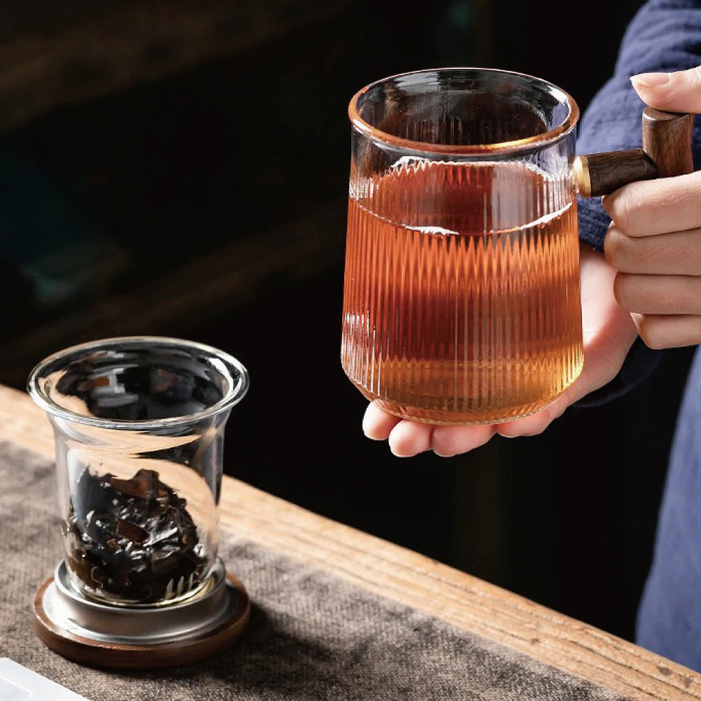 Vertical Pattern Glass Tea Cup 380ml Clear Handle Infuser Mug Lid Beverages Practical Elegant Style Glass Cup
Vertical Pattern Glass Tea Cup 380ml Clear Handle Infuser Mug Lid Beverages Practical Elegant Style Glass Cup
