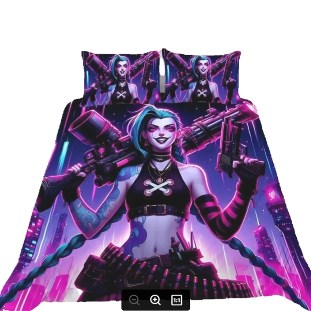 Пуховое пододеяльник, комплект постельного белья в стиле аниме arcane - LOL Jinx для взрослых, односпальная двуспальная кровать, полноразмерное украшение для спальни, пододеяльник
Пуховое пододеяльник, комплект постельного белья в стиле аниме arcane - LOL Jinx для взрослых, односпальная двуспальная кровать, полноразмерное украшение для спальни, пододеяльник