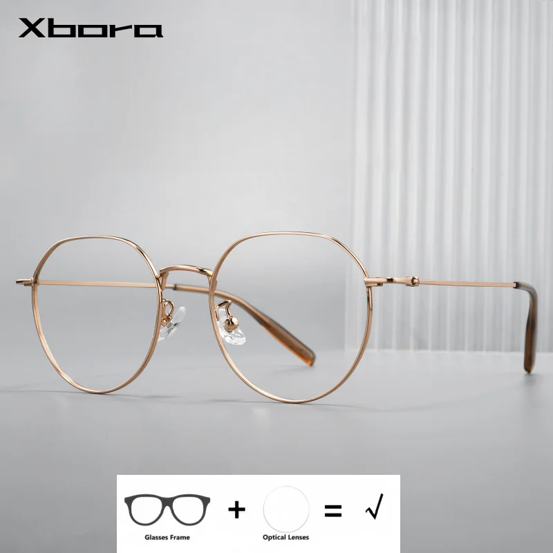XBORA Retro Fashion Round Pure Titanium Luxury High Texture Elegant Myopia and Hyperopia Optical Prescription Glasses 0830F
XBORA Retro Fashion Round Pure Titanium Luxury High Texture Elegant Myopia and Hyperopia Optical Prescription Glasses 0830F