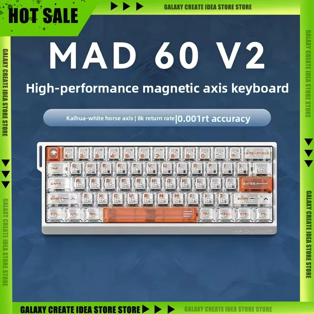NEW FGG Madlions MAD60 V2 /MAD68 V2 Wired Magnetic Switch Keyboard 8000Hz Polling Rate RT0.001mm Gaming Keyboard PC Accessories
NEW FGG Madlions MAD60 V2 /MAD68 V2 Wired Magnetic Switch Keyboard 8000Hz Polling Rate RT0.001mm Gaming Keyboard PC Accessories