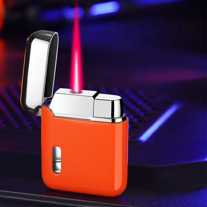 New Fashionable Red Flame Gas Lighter with Direct Spray Windproof Electroplating Process Compact Portable Lighter Smoker Gift
New Fashionable Red Flame Gas Lighter with Direct Spray Windproof Electroplating Process Compact Portable Lighter Smoker Gift