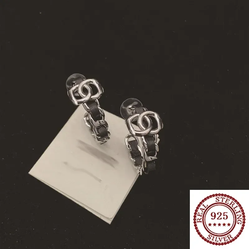 2025 New Trendy DIY Pure Silver Black Cowboy Leather Braided Earstuds With High Grade And Elegant Earrings For Women
2025 New Trendy DIY Pure Silver Black Cowboy Leather Braided Earstuds With High Grade And Elegant Earrings For Women