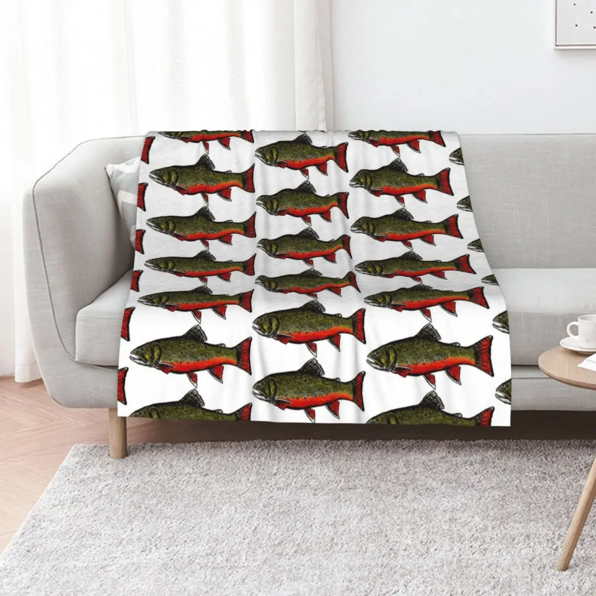 Brook Trout Throw Blanket Fluffy Cozy Throw Blanket for Home Decor
Brook Trout Throw Blanket Fluffy Cozy Throw Blanket for Home Decor