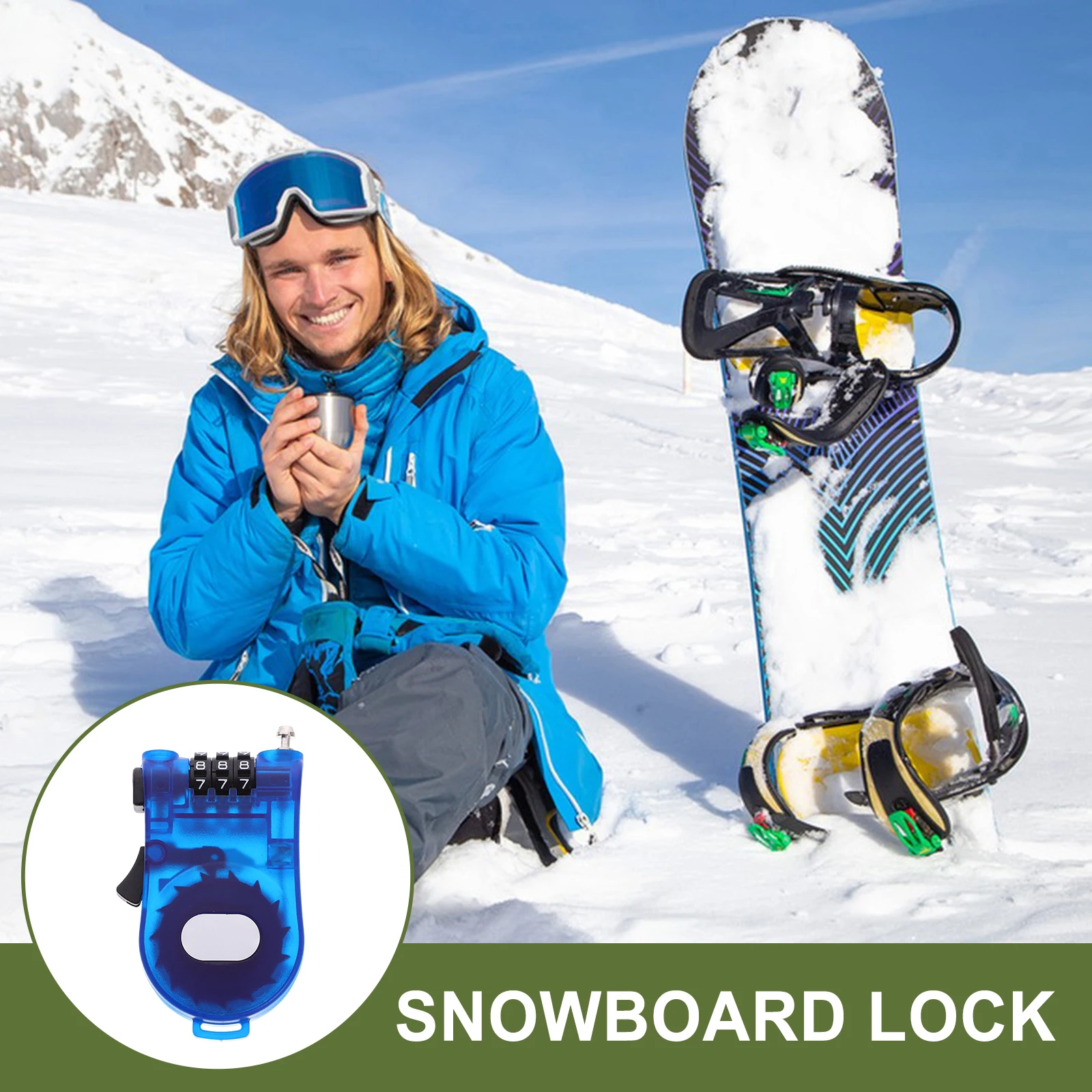 Bicycle Anti-theft Lock Snowboard Safety Cable Locks Portable Lightweight Secure Bike Password Locks for Ski Boards Scooters
Bicycle Anti-theft Lock Snowboard Safety Cable Locks Portable Lightweight Secure Bike Password Locks for Ski Boards Scooters