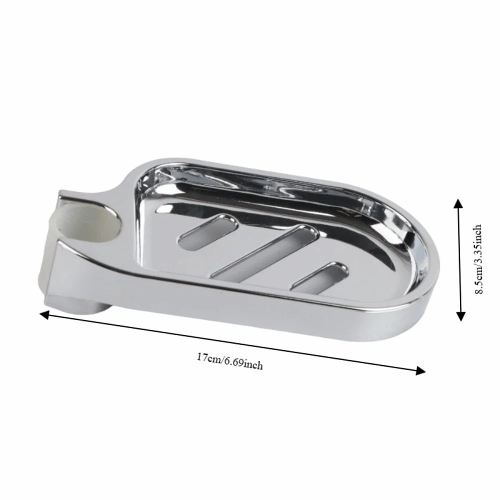 E9 Practical Gadget ABS Soap Dish Silver Clip-on Design Shower Rod Soap Dish Adjustable Practical Soap Tray Bathroom Organizer
E9 Practical Gadget ABS Soap Dish Silver Clip-on Design Shower Rod Soap Dish Adjustable Practical Soap Tray Bathroom Organizer