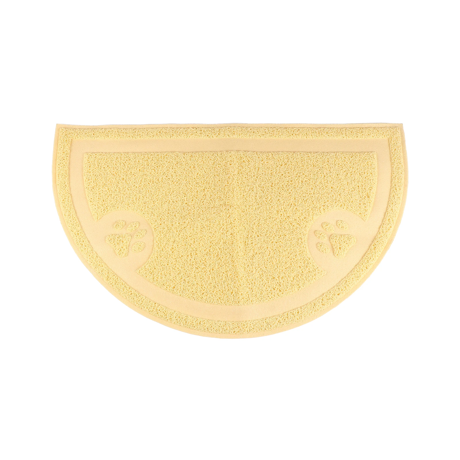 Semicircular Cat Litter Mat PVC Beige Compact Design Food and Sand Absorbent Pet Feeding Mat Supplies
Semicircular Cat Litter Mat PVC Beige Compact Design Food and Sand Absorbent Pet Feeding Mat Supplies