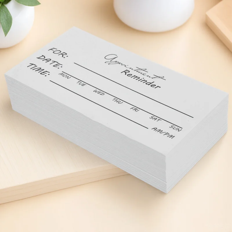 50Pcs Exquisite Appointment Reminder Cards Functional Writing Cards for Scheduling Simple Elegant Design Ideal for Personal
50Pcs Exquisite Appointment Reminder Cards Functional Writing Cards for Scheduling Simple Elegant Design Ideal for Personal