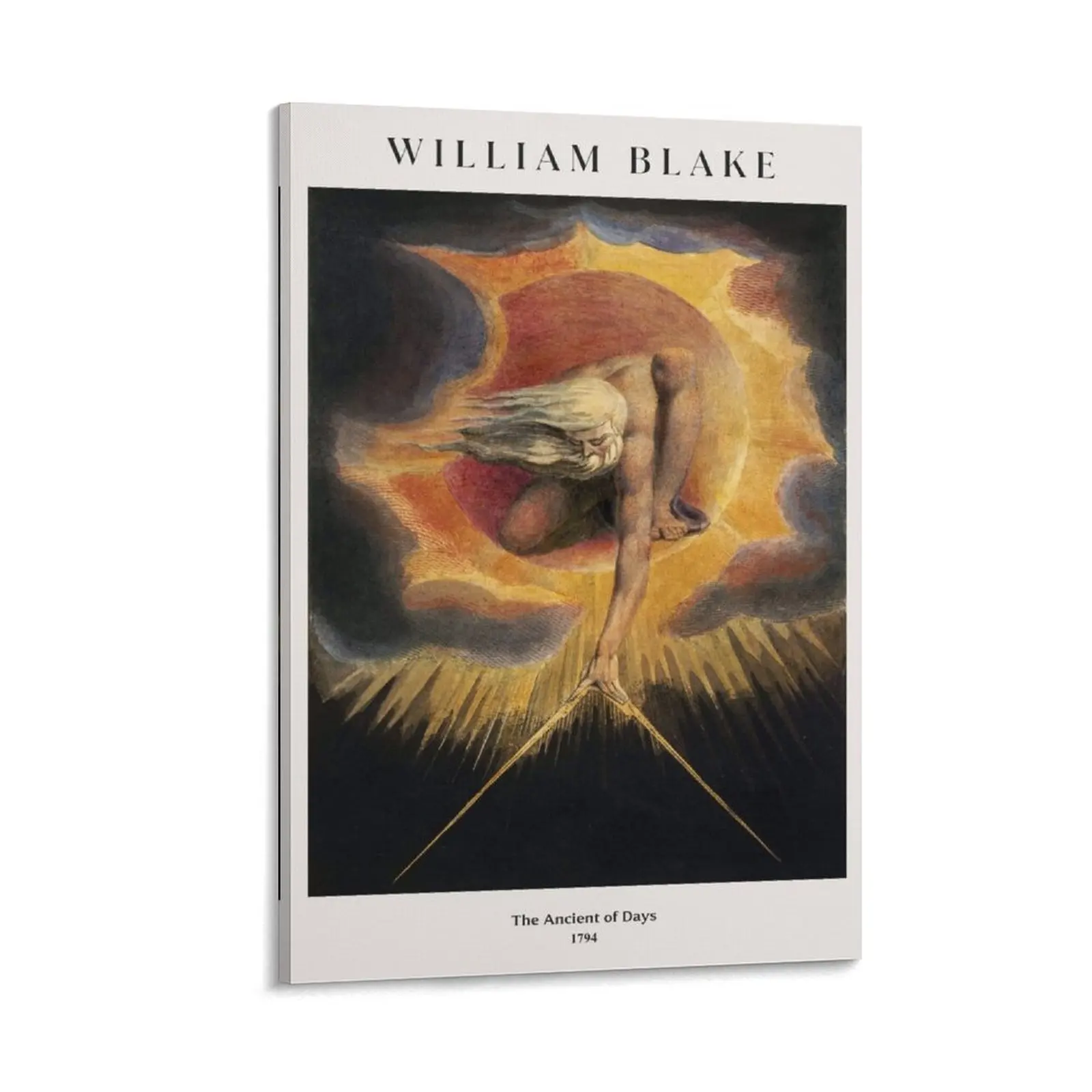 William Blake - The Ancient of Days Canvas Painting house decorations aesthetic room decoration
William Blake - The Ancient of Days Canvas Painting house decorations aesthetic room decoration