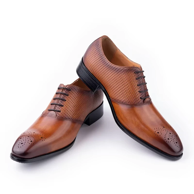 Classic Lace Up Dress Shoes For Men Top Layer Cow Leather Handmade Business Style Wearing Zapatillas Hombre Popular Design New
Classic Lace Up Dress Shoes For Men Top Layer Cow Leather Handmade Business Style Wearing Zapatillas Hombre Popular Design New