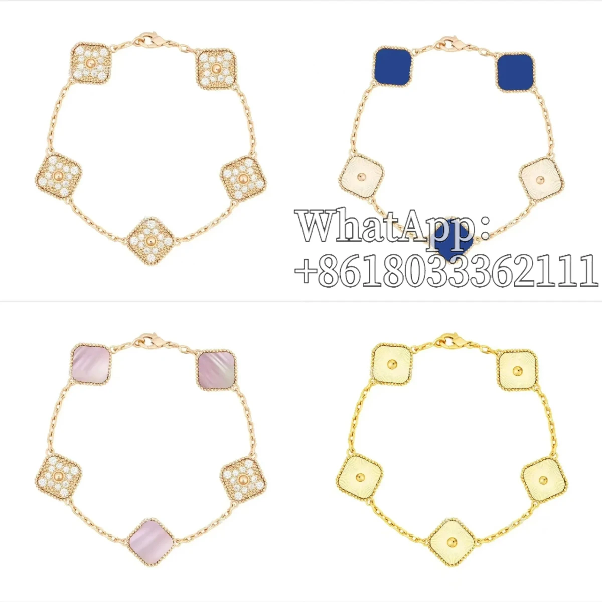2025 New High Quality Jewelry Natural Fritillaria Five Leaf Grass Diamond Bracelet for Women 925 Sterling Silver Gift
2025 New High Quality Jewelry Natural Fritillaria Five Leaf Grass Diamond Bracelet for Women 925 Sterling Silver Gift