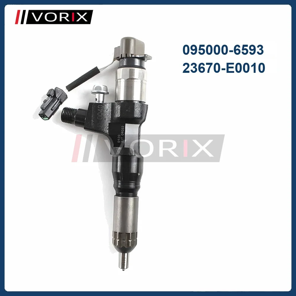 Diesel Fuel Injector 095000-6593 23670-E0010 For HINO J08E 500 Kobelco SK200
Diesel Fuel Injector 095000-6593 23670-E0010 For HINO J08E 500 Kobelco SK200