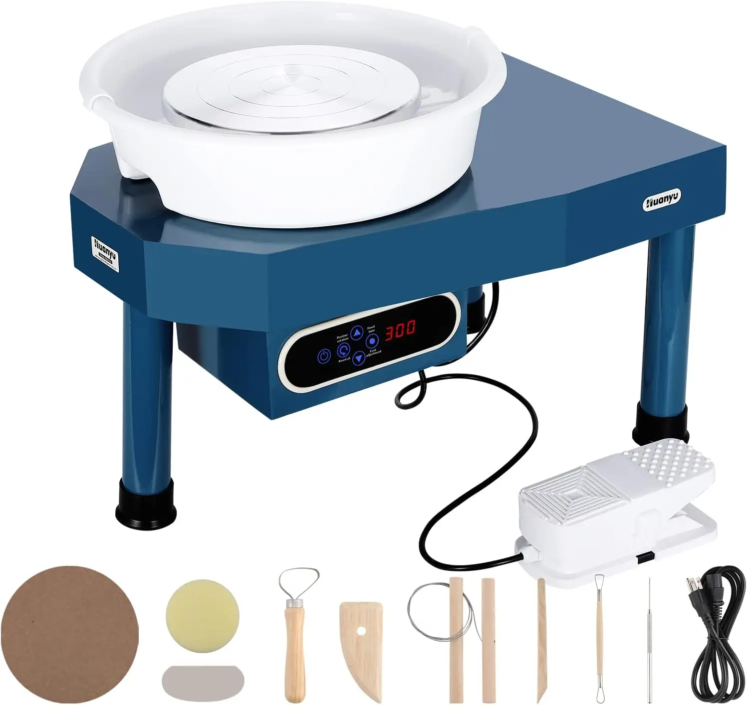 Pottery Wheel Ceramic Machine 25 cm with Foot Pedal LCD Screen Electric Pottery Machine with Detachable Basin Art Clay DIY
Pottery Wheel Ceramic Machine 25 cm with Foot Pedal LCD Screen Electric Pottery Machine with Detachable Basin Art Clay DIY