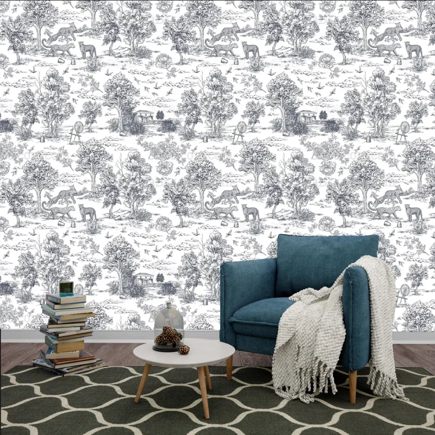Customized size mural French retro jungle plant animal wallpaper home decoration living room bedroom decoration painting murals
Customized size mural French retro jungle plant animal wallpaper home decoration living room bedroom decoration painting murals