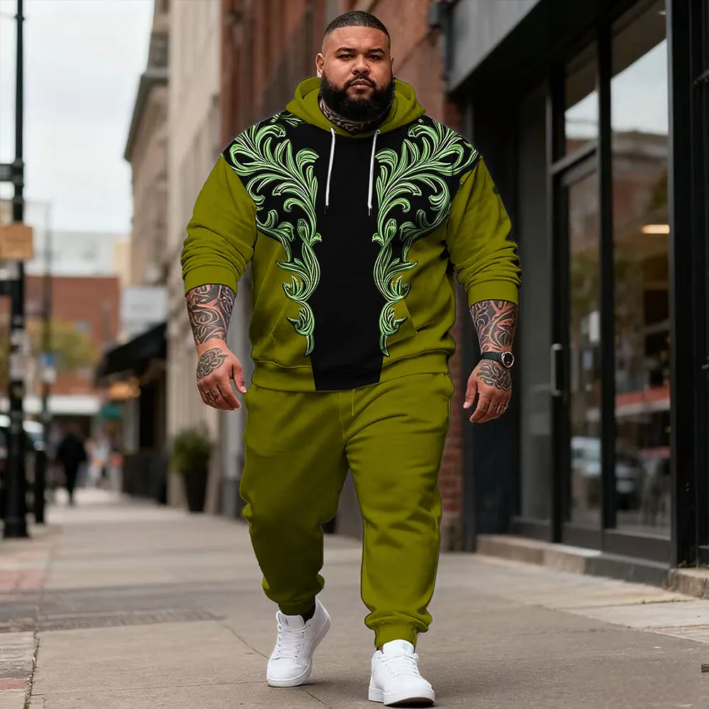 S-9xl plus size Trendy Ethnic Men's Hoodie Set - Relaxed-Fit, Durable Outfit for Plus Size Guys, Great for Indoor Lounging
S-9xl plus size Trendy Ethnic Men's Hoodie Set - Relaxed-Fit, Durable Outfit for Plus Size Guys, Great for Indoor Lounging