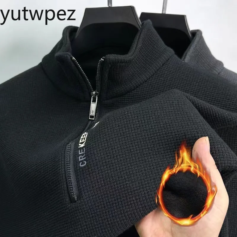 Outdoor Hiking Clothing Turtleneck Fishing Fashion Sports Knitwear Chunky Half Zipper Thickening Warm Sweater Cycling Camping
Outdoor Hiking Clothing Turtleneck Fishing Fashion Sports Knitwear Chunky Half Zipper Thickening Warm Sweater Cycling Camping