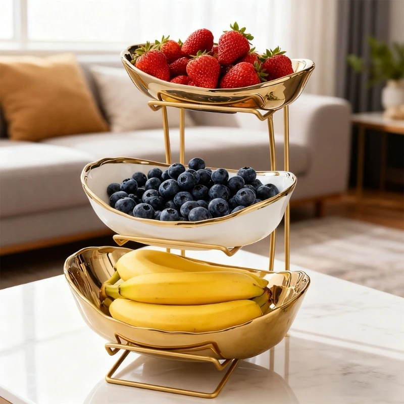 European Fashion 3 Rank Earthenware Treat Tray With Strong Iron Frame For Kitchen Dining Table Storage B03E
European Fashion 3 Rank Earthenware Treat Tray With Strong Iron Frame For Kitchen Dining Table Storage B03E