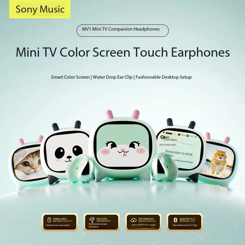 Smart Touch Screen Wireless Bluetooth Earphones Waterproof Lyrics Display Alarm Clock Music Earphones 60 Hours Long Battery Life
Smart Touch Screen Wireless Bluetooth Earphones Waterproof Lyrics Display Alarm Clock Music Earphones 60 Hours Long Battery Life