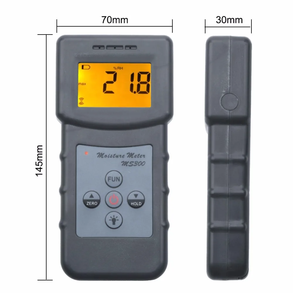MS300 Digital Moisture Meter Concrete Wall Moisture Analyzer Tool