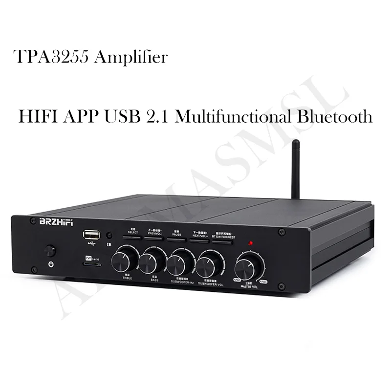 AIYIMA SMSL TPA3255 Hifi Amplifier 300W 2.1 Channel U Disk Fiber Optic Coaxial Bluetooth playback Amp Stereo Subwoofer Amplifier
AIYIMA SMSL TPA3255 Hifi Amplifier 300W 2.1 Channel U Disk Fiber Optic Coaxial Bluetooth playback Amp Stereo Subwoofer Amplifier
