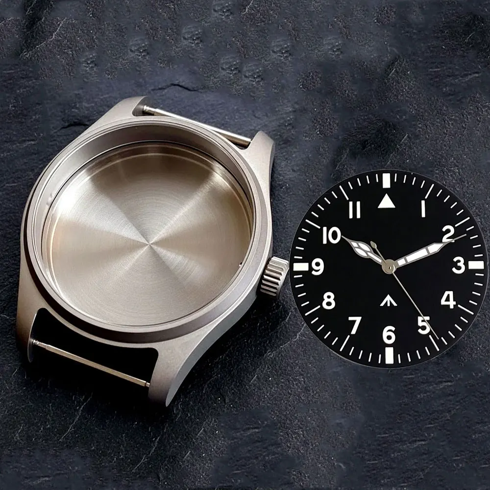 39mm Pilot Titanium Watch Case 20ATM Waterproof Sapphire Glass 33.5mm Luminous Dial Hands Fit NH35 ETA2824 VH31 Men's Watch Part
39mm Pilot Titanium Watch Case 20ATM Waterproof Sapphire Glass 33.5mm Luminous Dial Hands Fit NH35 ETA2824 VH31 Men's Watch Part