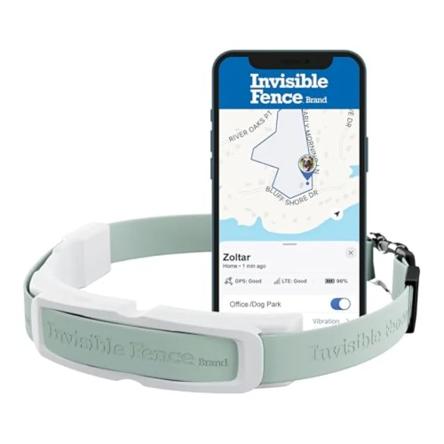 GPS Dog Fence Tracking Collar for Medium/Large Dogs, Waterproof Nylon Collar in Black, App-Controlled Real-Time Tracking and Wi
GPS Dog Fence Tracking Collar for Medium/Large Dogs, Waterproof Nylon Collar in Black, App-Controlled Real-Time Tracking and Wi