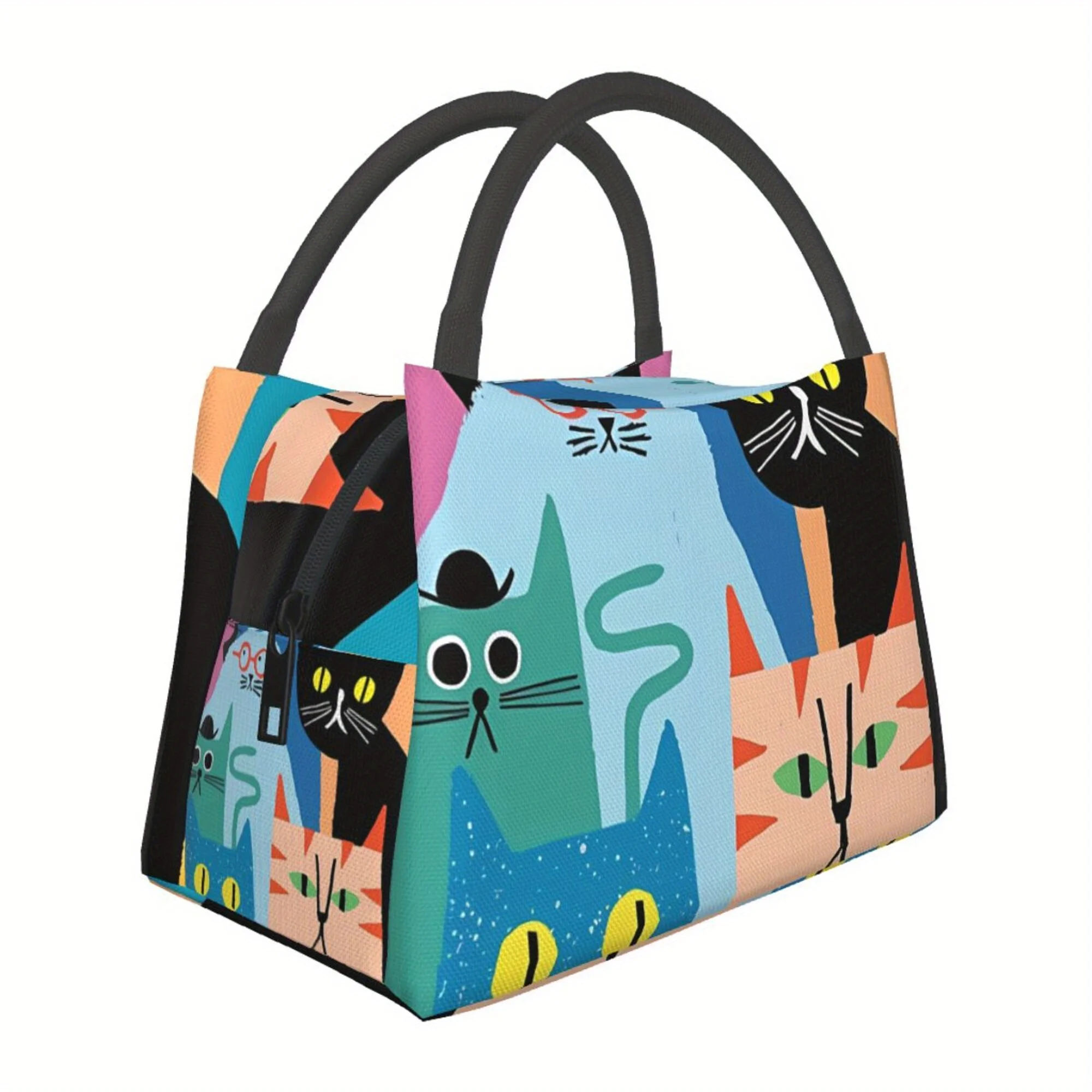 Christmas Happy Cartoon Kitten Pattern, Portable Reusable Cooler Bag, Insulated Lunch Bag for Camping Picnic Beach Essentials
Christmas Happy Cartoon Kitten Pattern, Portable Reusable Cooler Bag, Insulated Lunch Bag for Camping Picnic Beach Essentials