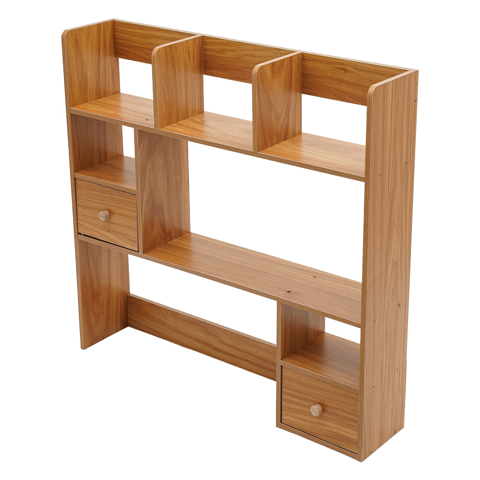 Desktop Storage Shelf with 7 Open Compartments, 2 Closed Spaces, MDF Construction, 22.05 lbs Capacity, Ideal for Books and Offic
Desktop Storage Shelf with 7 Open Compartments, 2 Closed Spaces, MDF Construction, 22.05 lbs Capacity, Ideal for Books and Offic