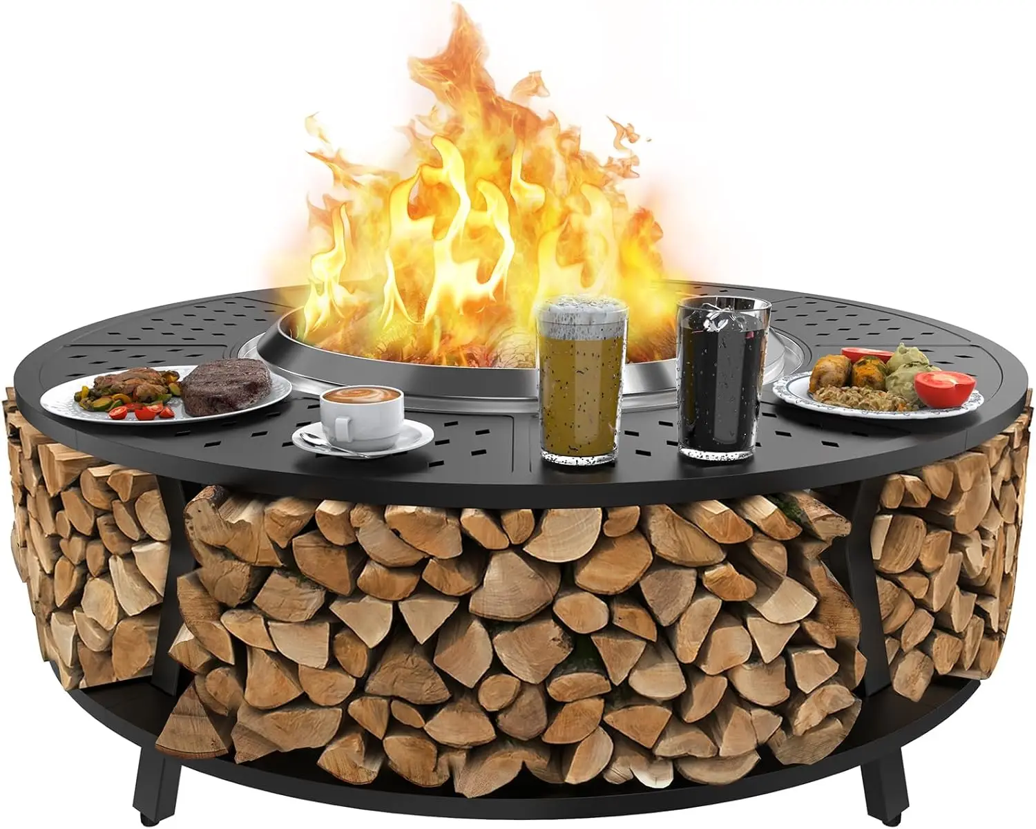 Защитный кожух для очага 48 дюймов для Solo Stove Yukon, Bonfire & Tiki, портативный защитный барьер с полкой для хранения дров
Защитный кожух для очага 48 дюймов для Solo Stove Yukon, Bonfire & Tiki, портативный защитный барьер с полкой для хранения дров