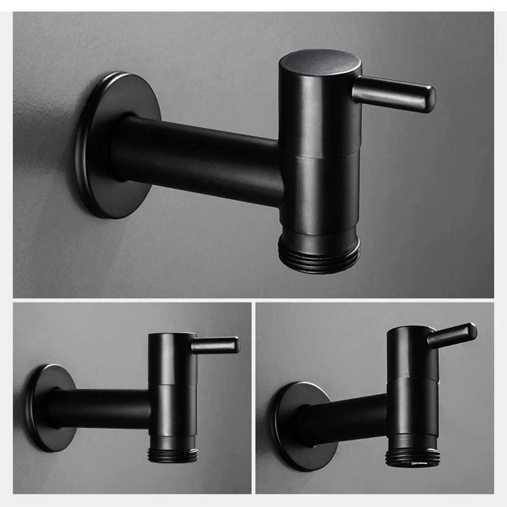 Black Wall Mounted Small Tap Decorative Garden Faucet Mop Pool Washing Machine Water Tap Basin Bibcock Taps 304 Stainless Steel
Black Wall Mounted Small Tap Decorative Garden Faucet Mop Pool Washing Machine Water Tap Basin Bibcock Taps 304 Stainless Steel